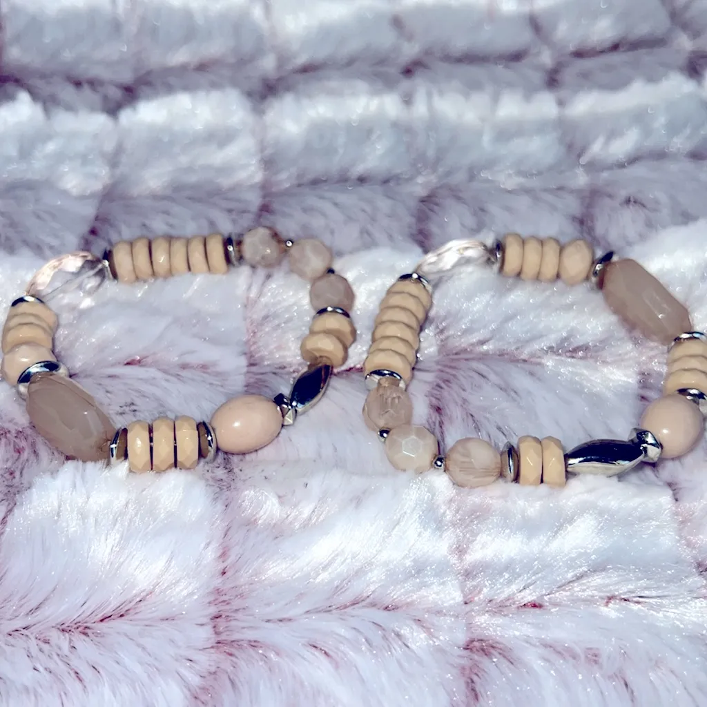 Southwest‎ Jewelry Set Silver and White - Image 8