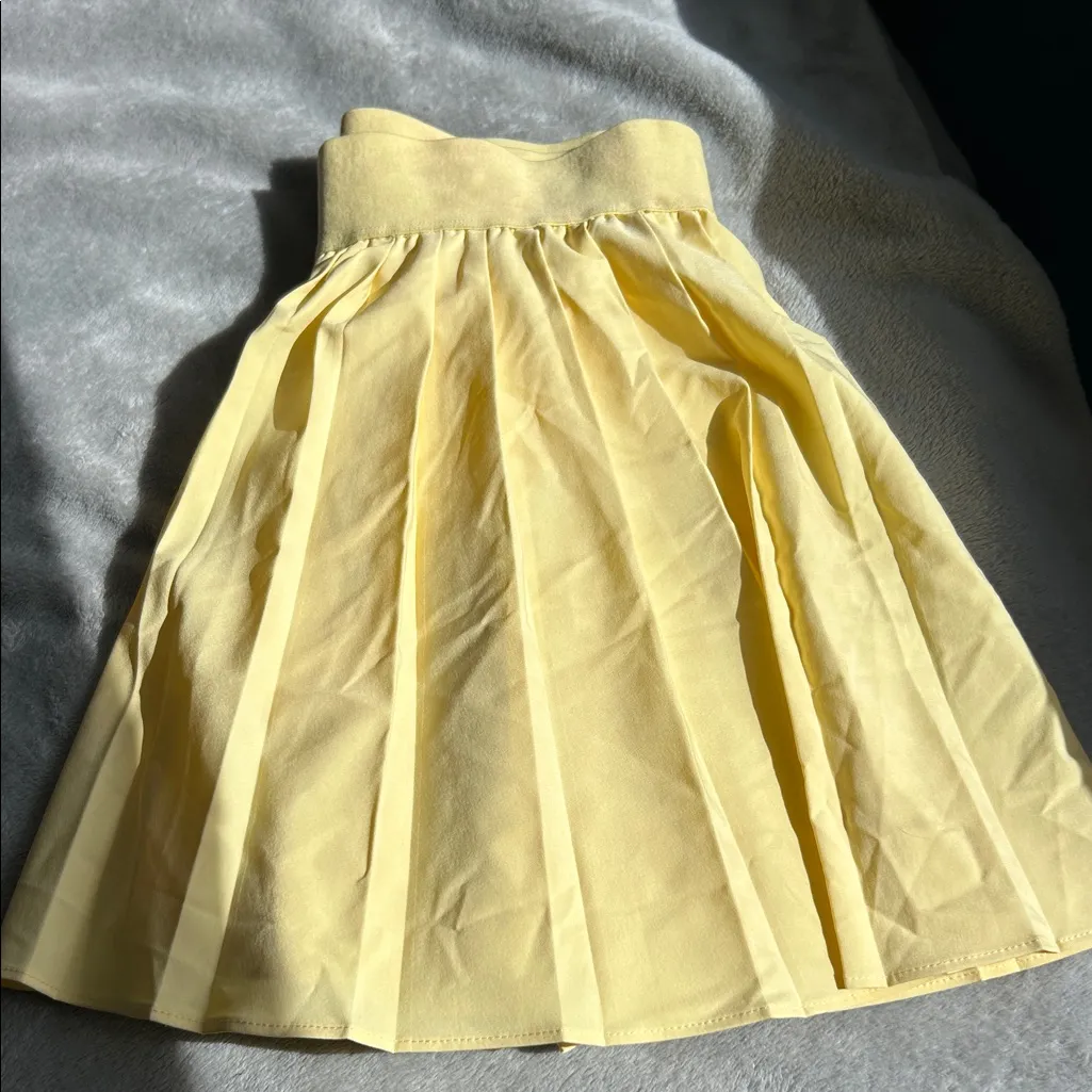 Garage Sunny Yellow Skater Tennis Skort XS NWT - Image 6