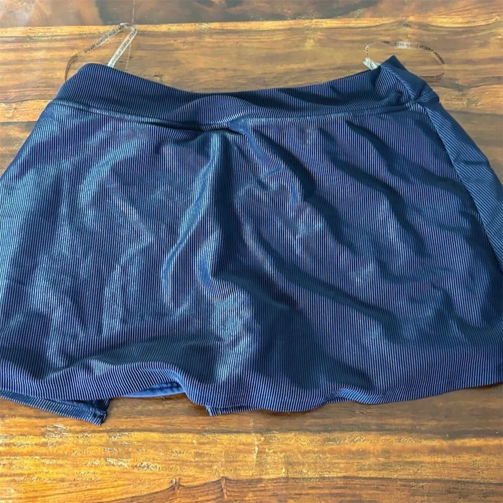 Beach House‎ Sport Women's Blue Striped Athletic Skort Size 6 Tennis Golf - Image 6