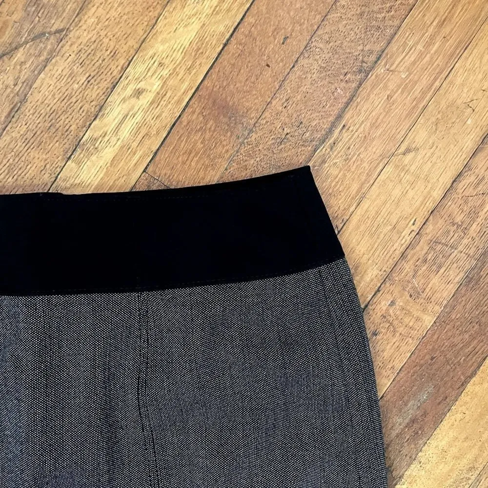 Worthington black gray knit knee length pencil skirt comfortable semi casual - Image 2