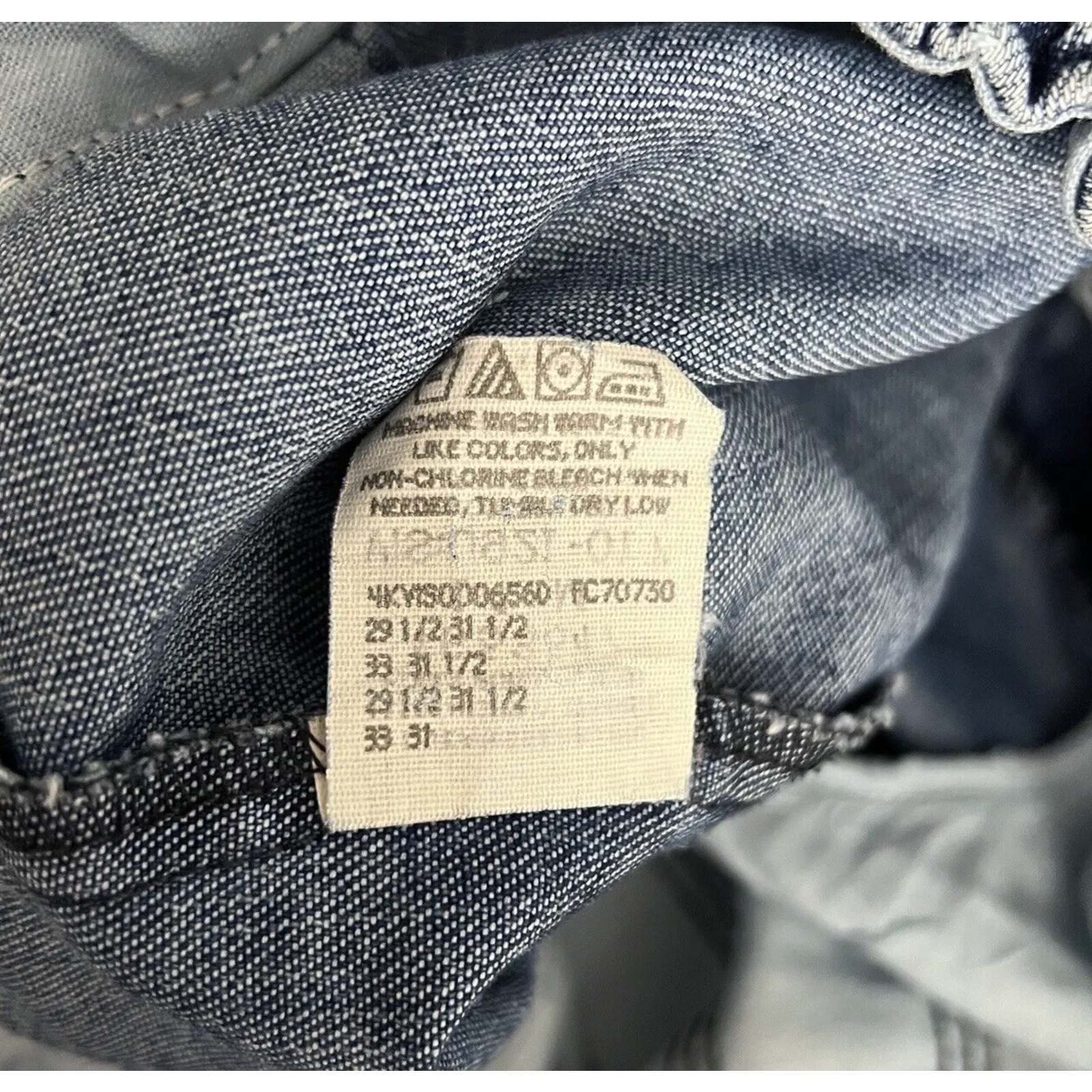 Lee Jeans Womens 6 28" Blue Trouser‎ Style Tapered Leg Relaxed Retro Vintage - Image 7