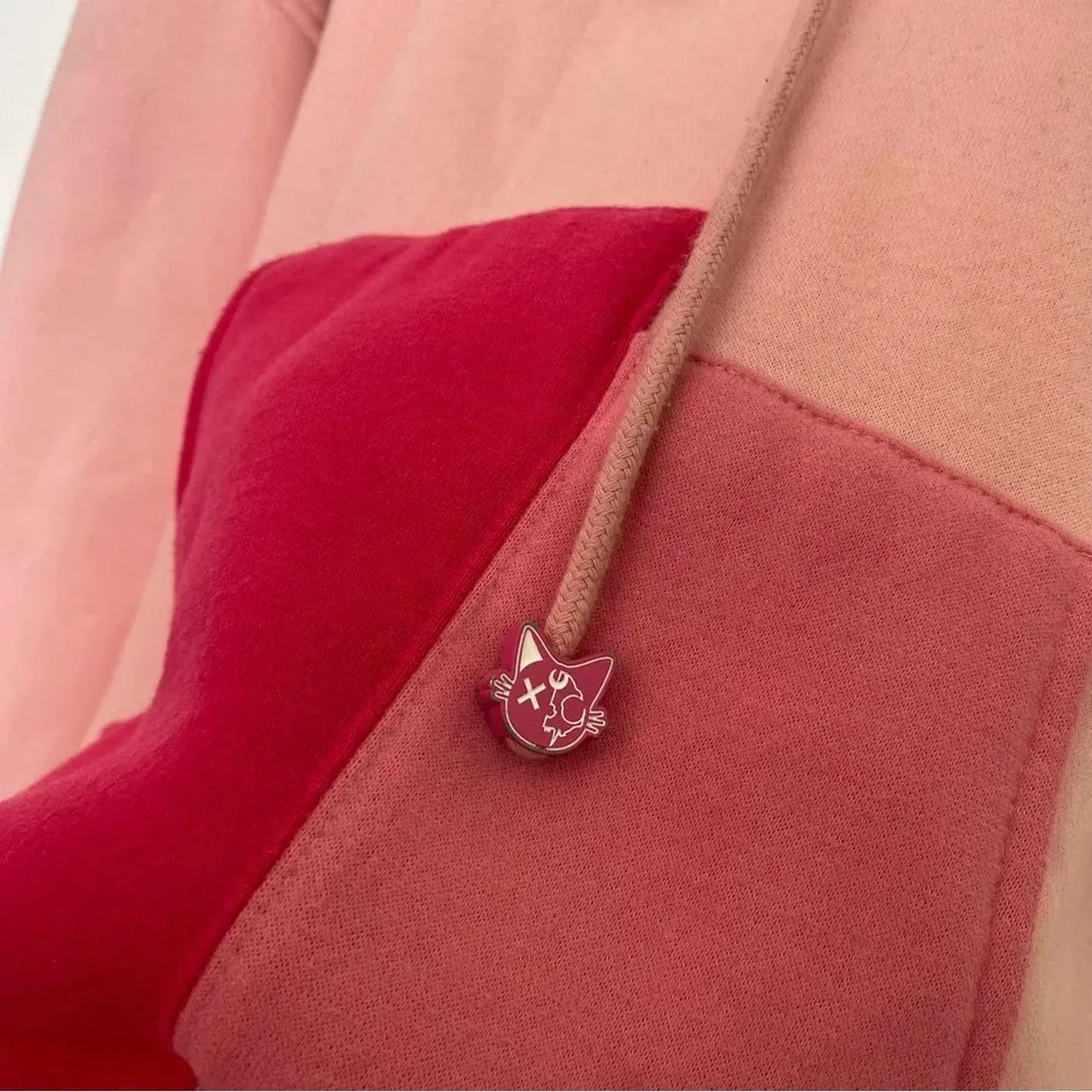Moon may pink oversized‎ hoodie size M - Image 3