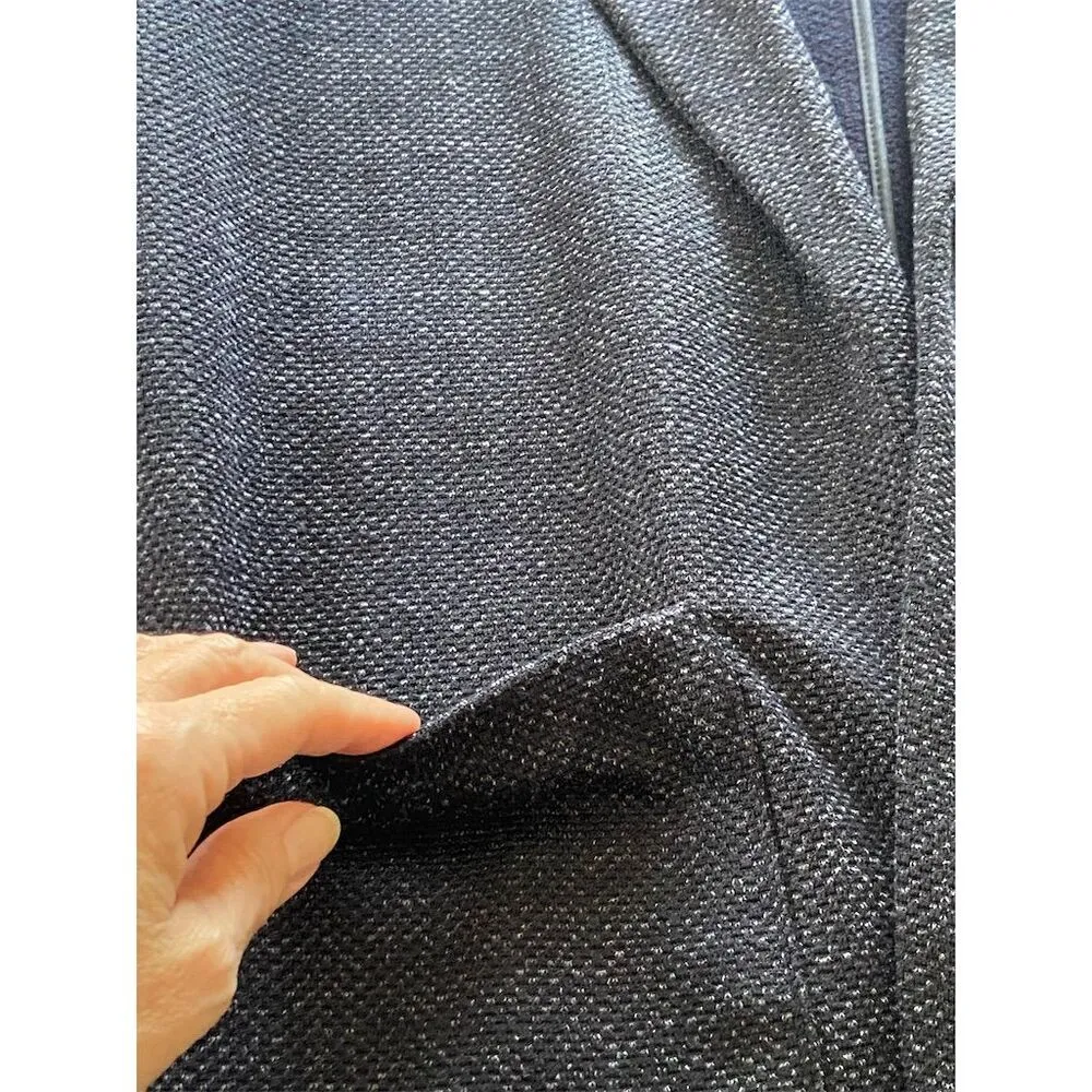 Croft & Barrow Tweed Knit Blazer Textured Blue Specks of Purplish Gray Size S - Image 7