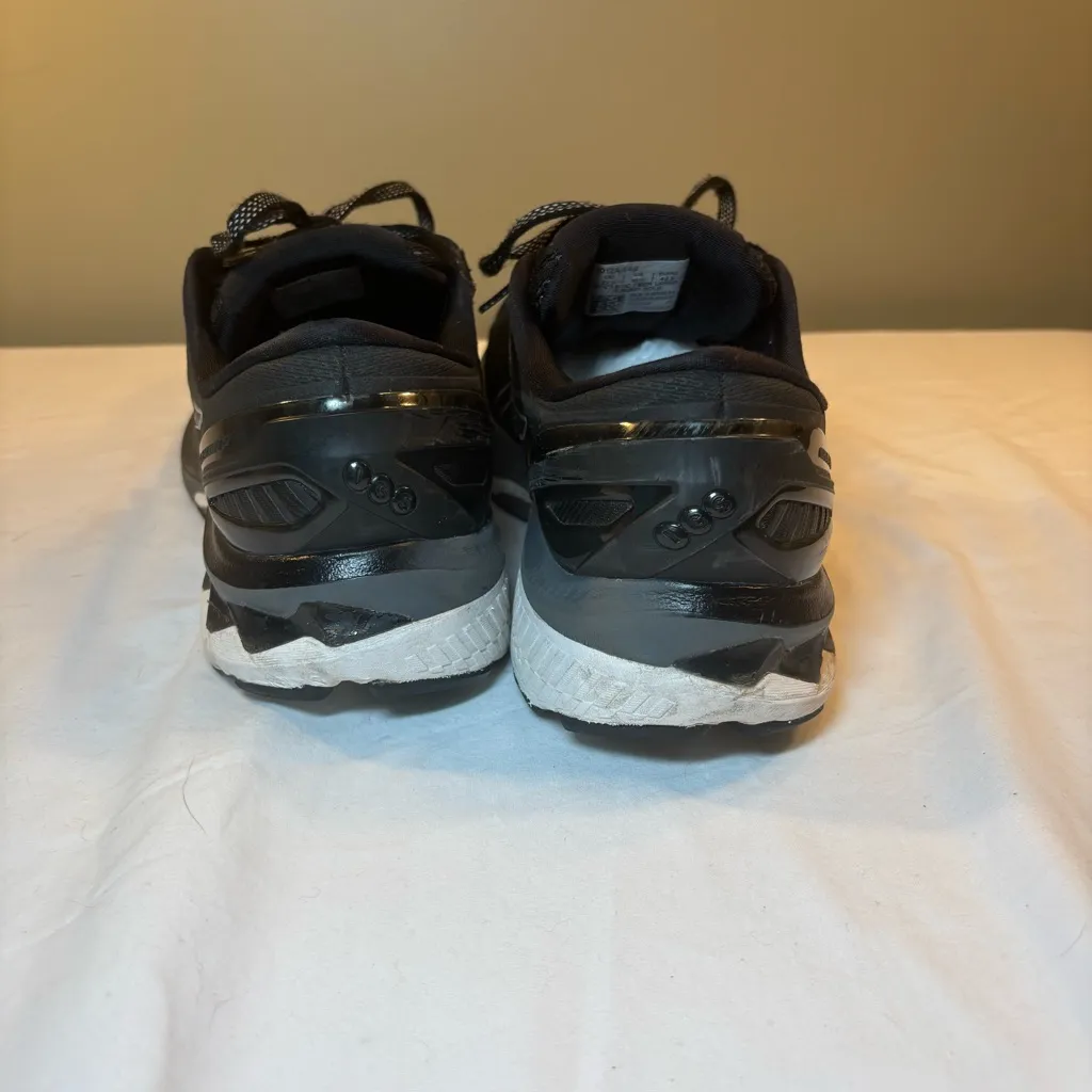 ASICS Women’s Gel-Kayano 27 Black Silver Running Shoes Size 10.5 - Image 3