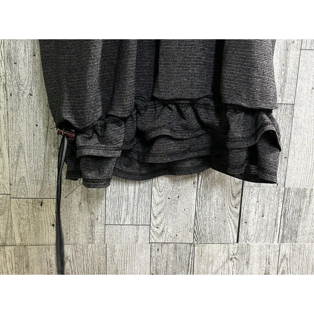 Lululemon Run Back on Track Tank Top with Built in Bra Black Grey Size 2 W1911S - Image 4