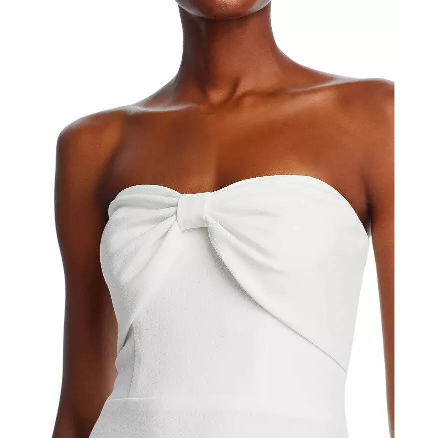 Aqua Scuba Strapless Bow Front Gown Size‎ 12 - Image 3