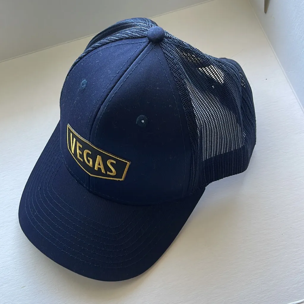 NWOT Vegas Navy Blue Adjustable Baseball Hat - Image 3
