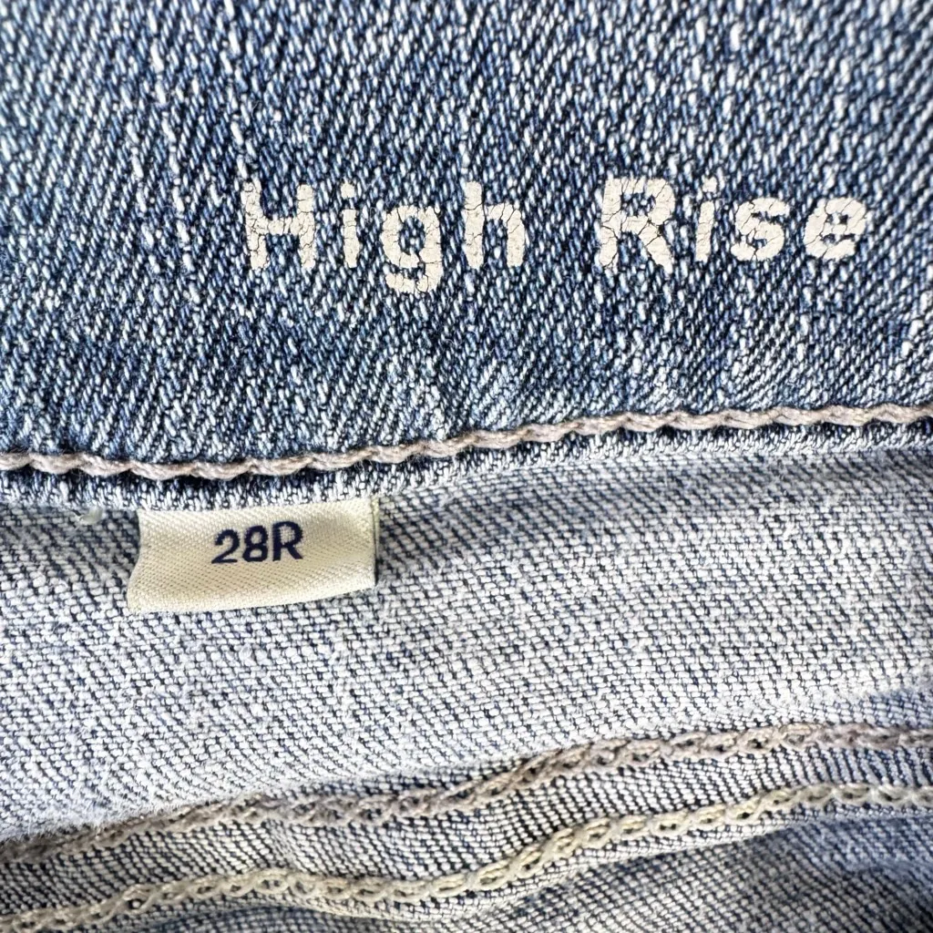 Ariat Boyfriend Ankle Jeans Distressed Vintage Wash Denim High Rise Western 28R - Image 7