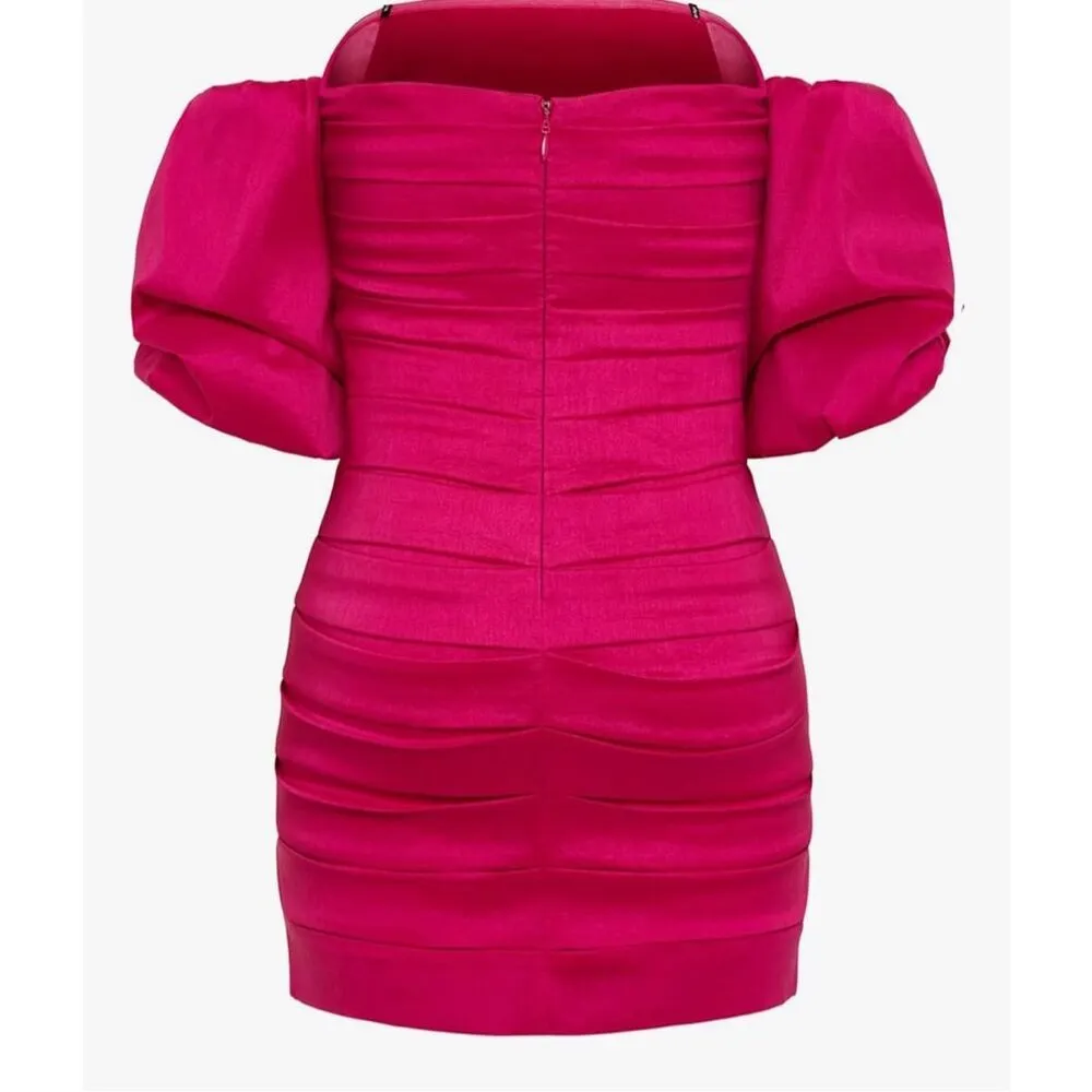 NEW Lipstick Pink City Chic Payton Mini Formal Dress 18 $189 - Image 6