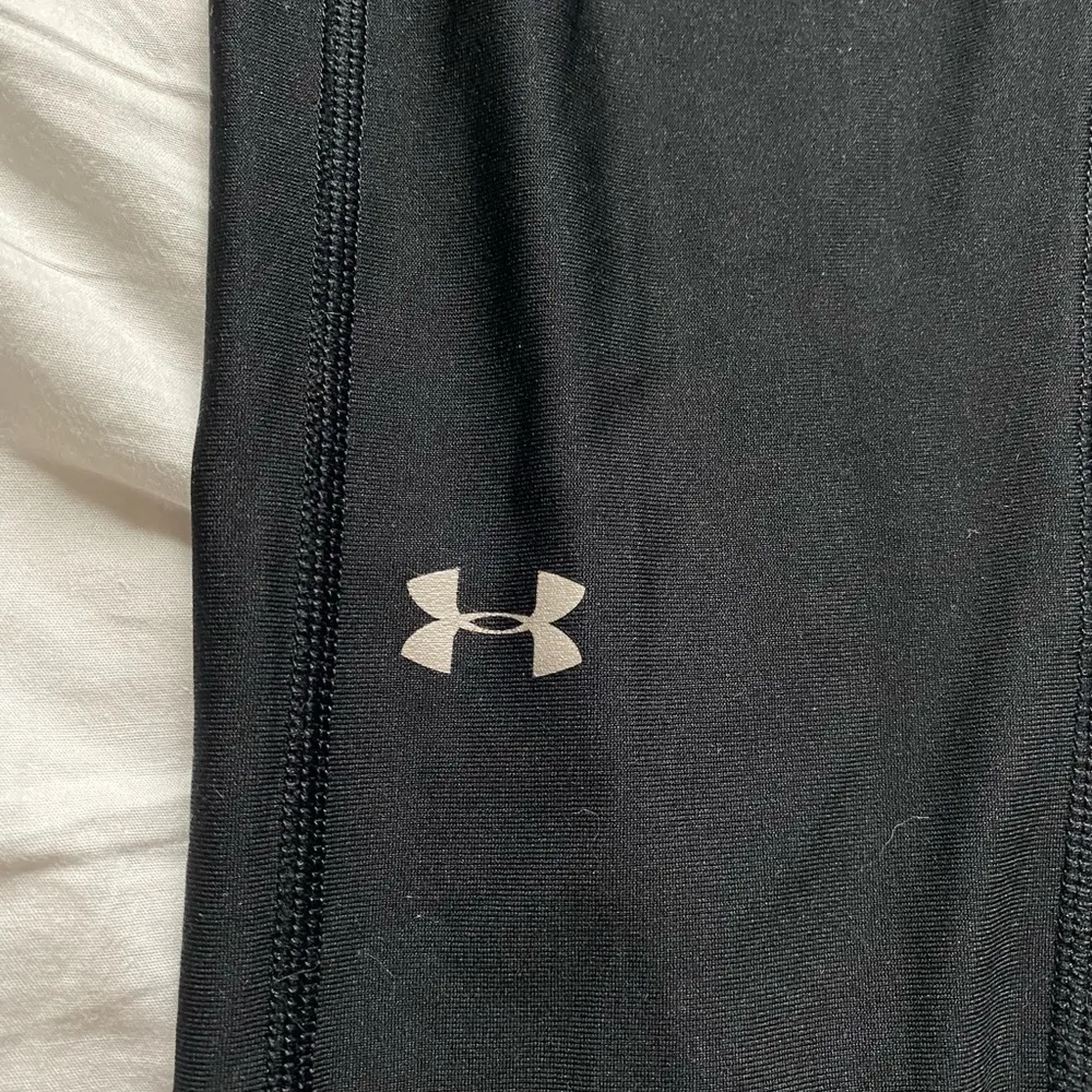 Under Armour Heatgear High Waisted Ankle Crop Leggings Black Size M - Image 4