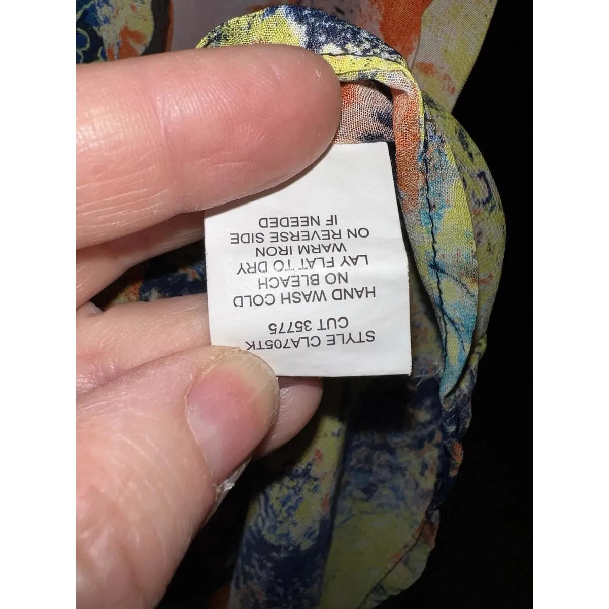 Fig & Flower Anthropologie S Sheer Floral Boho Peasant Blouse Top Tunic - Image 8