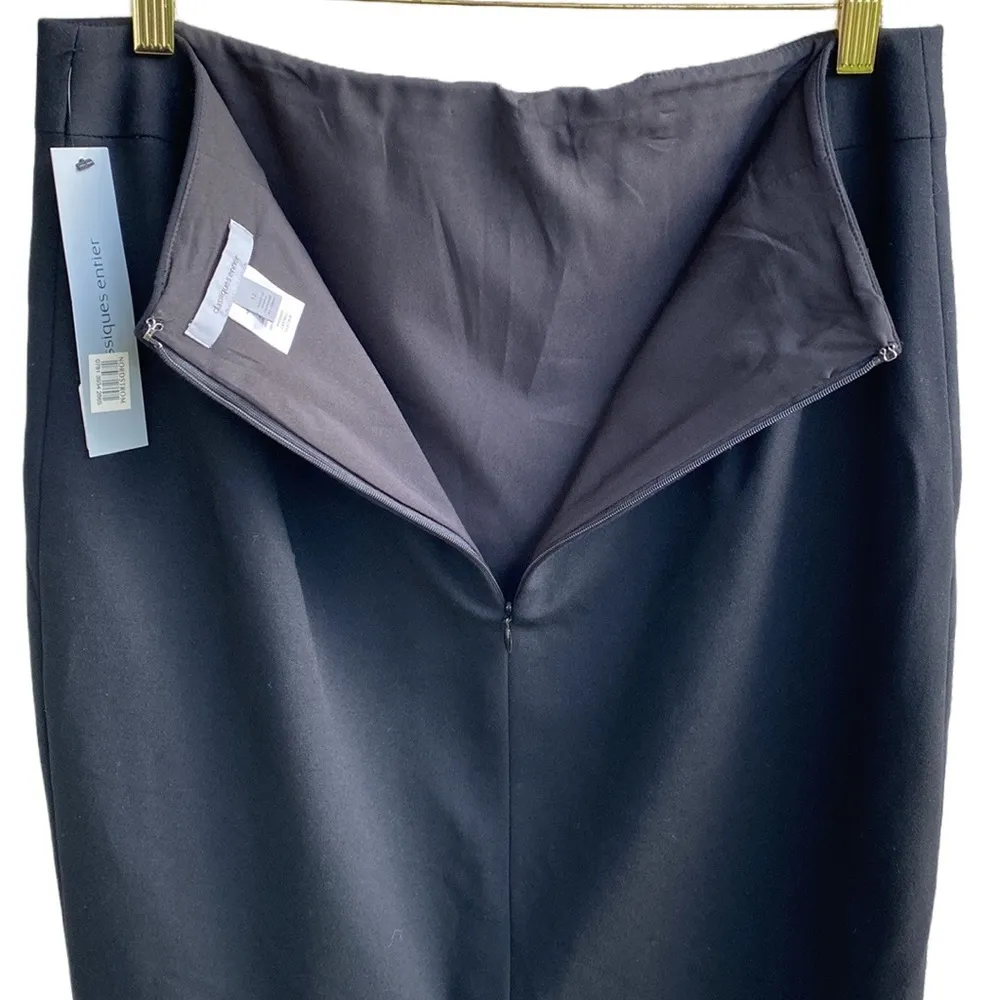 Classiques Entier NWT🖤  Nordstrom Lined Stretch Classic Pencil Skirt Zip Pockets - Image 4