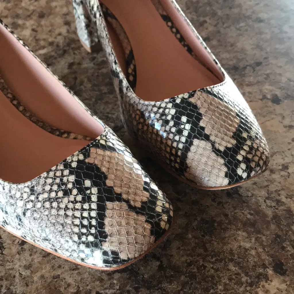 Kate Spade Kylah Snake Print Heels NEW size 7 - Image 5