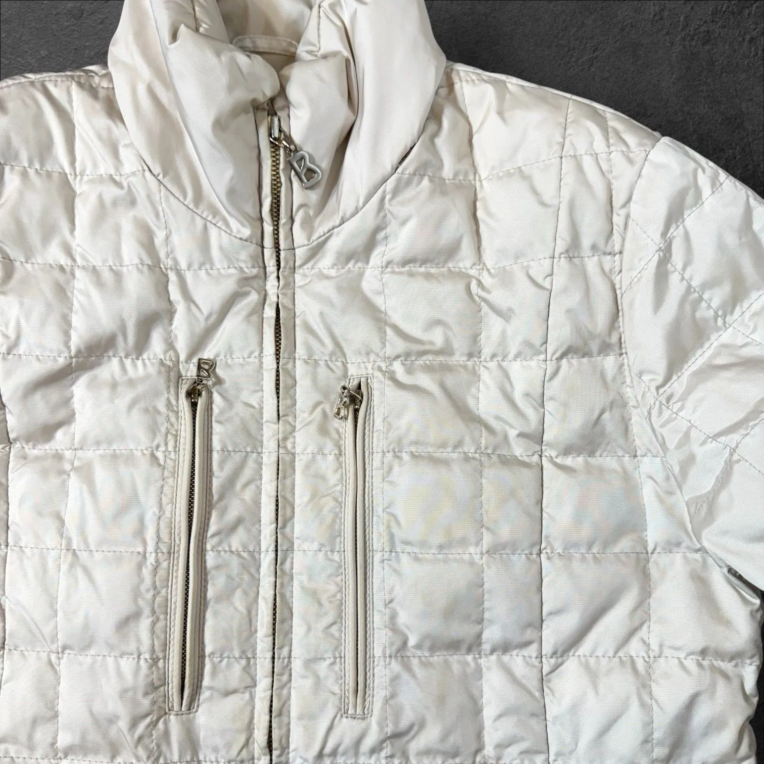 Bogner Goan Thylmann Goose Down Puffer Ski Jacket Size 4 Ivory Quilted Outdoor - Image 3