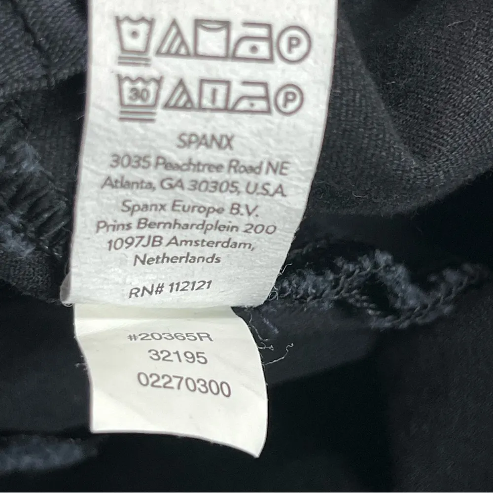 Spanx  xl black polished pull on pants - Image 7