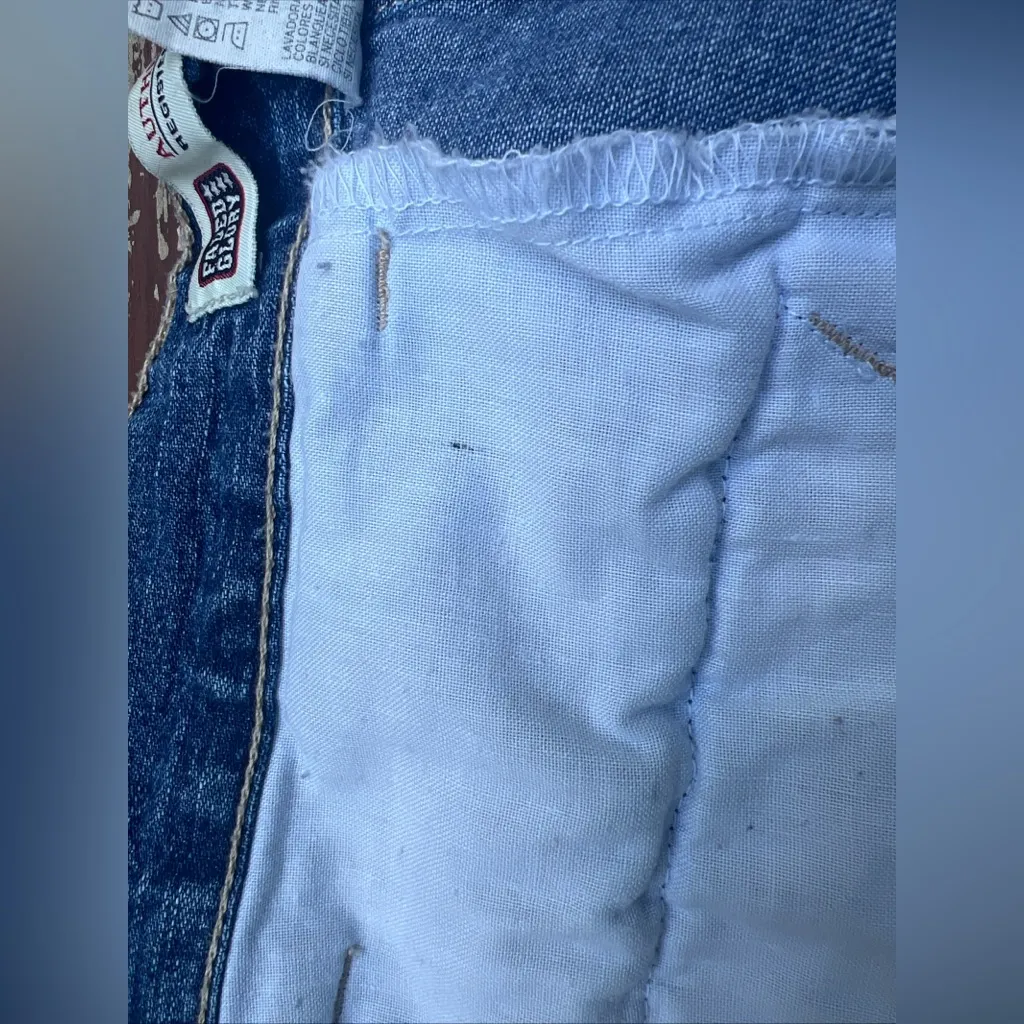 Faded Glory Womens High Waisted 100% Cotton Casual Denim Shorts/Jorts,Y2K|Size:4 - Image 6