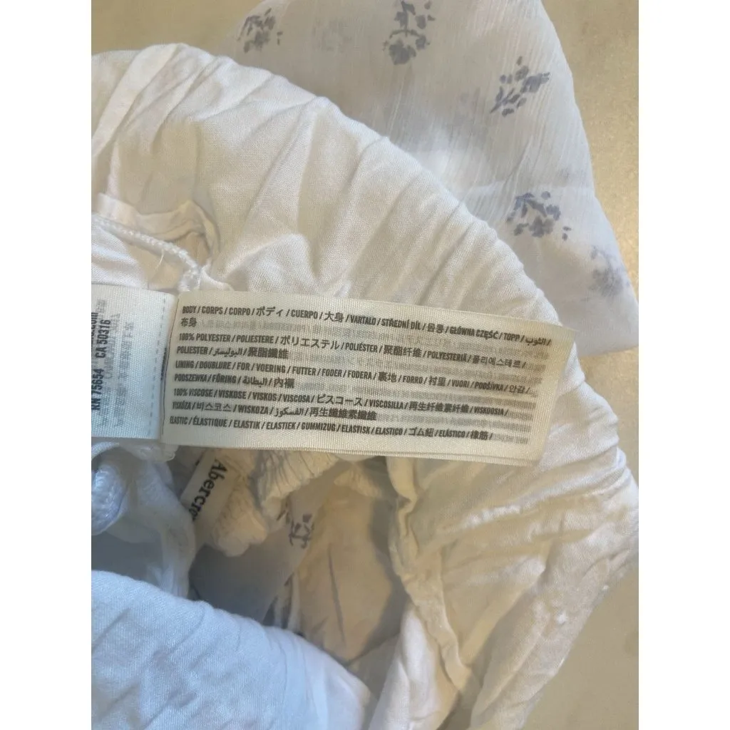 Abercrombie & Fitch Womens Y2K Floral Milkmaid Babydoll Top Size S Coquette Tank - Image 6