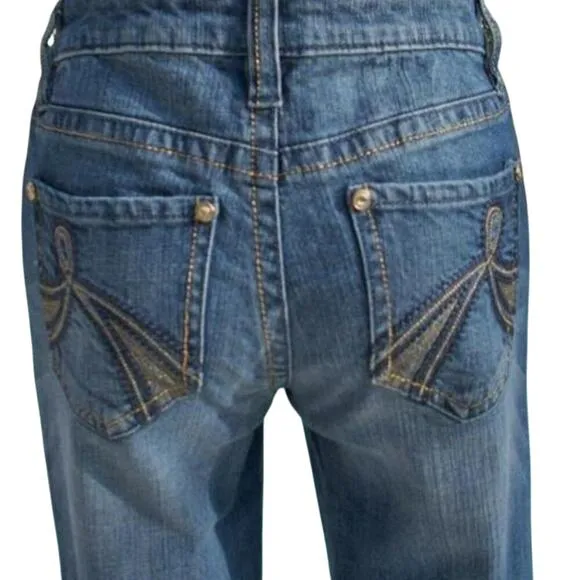 Cache Denim Embroidery Embellished Rhinestone Pockets Jean Pant Stretch NWT $98 - Image 2