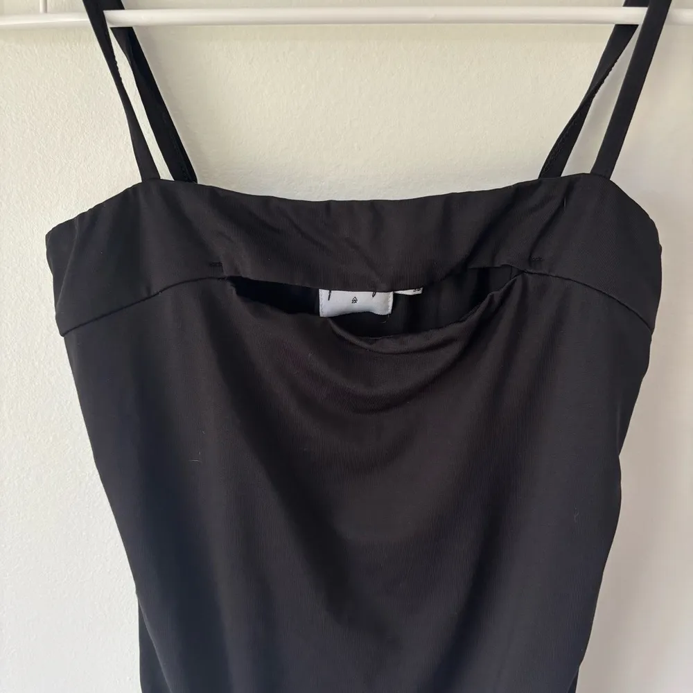 Princess Polly Black Body Suit Spaghetti Strap Cut Out Bodycon Fitted - Image 2