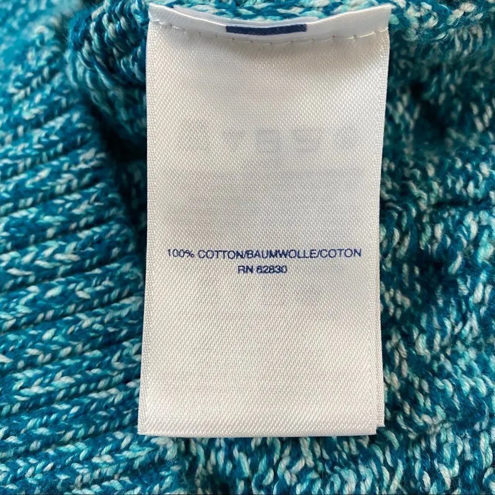 Land's End Cable Waffle Knit Sweater Small Long Sleeve Thick Pullover - Image 6