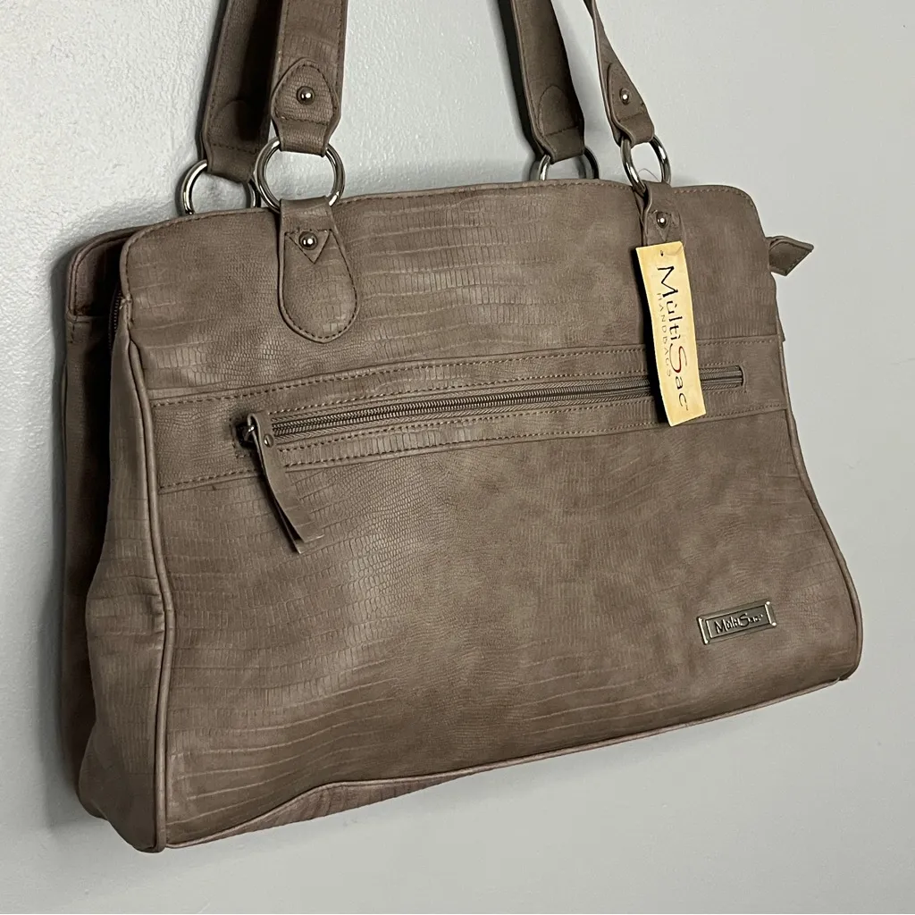 MultiSac Elegant Brown Women's Shoulder Bag - Image 3