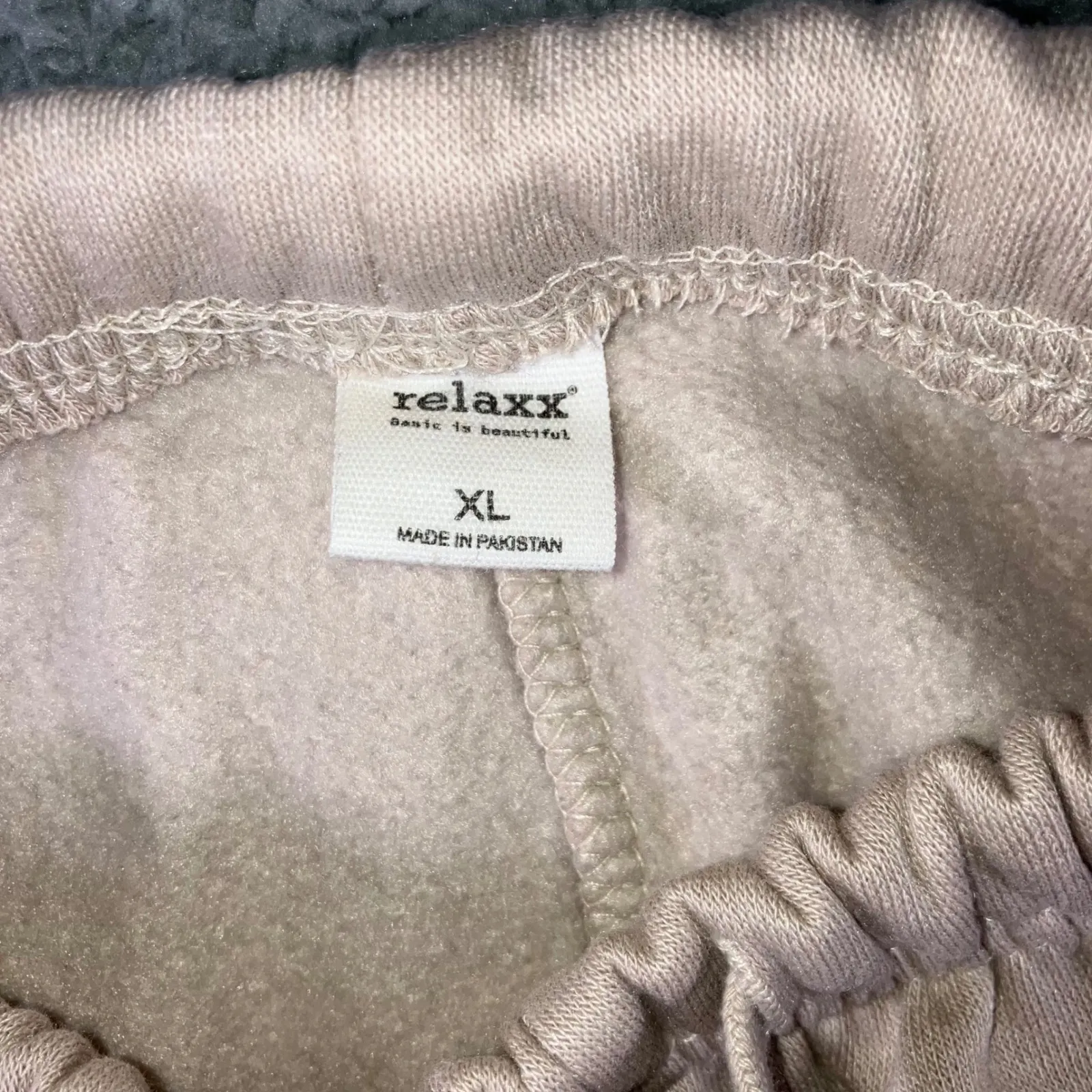 Relaxx Cargo Sweatpants Women XL Drawstring Relaxed Fit Casual‎ Lounge Joggers Tan - Image 7