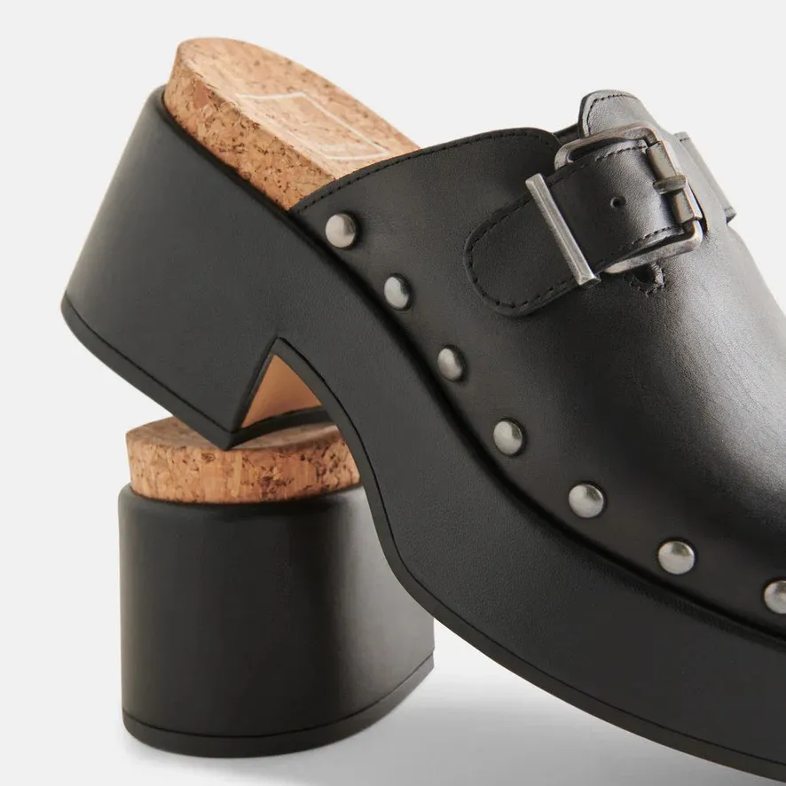 Dolce Vita Black Studded Yevan Clogs Size 6.5 - Image 4