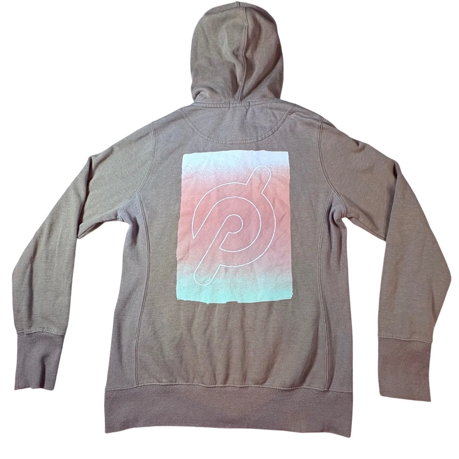 Peloton Full Zip Hoodie Zip Women's Medium olive Athleisure Sweatshirt - Image 2