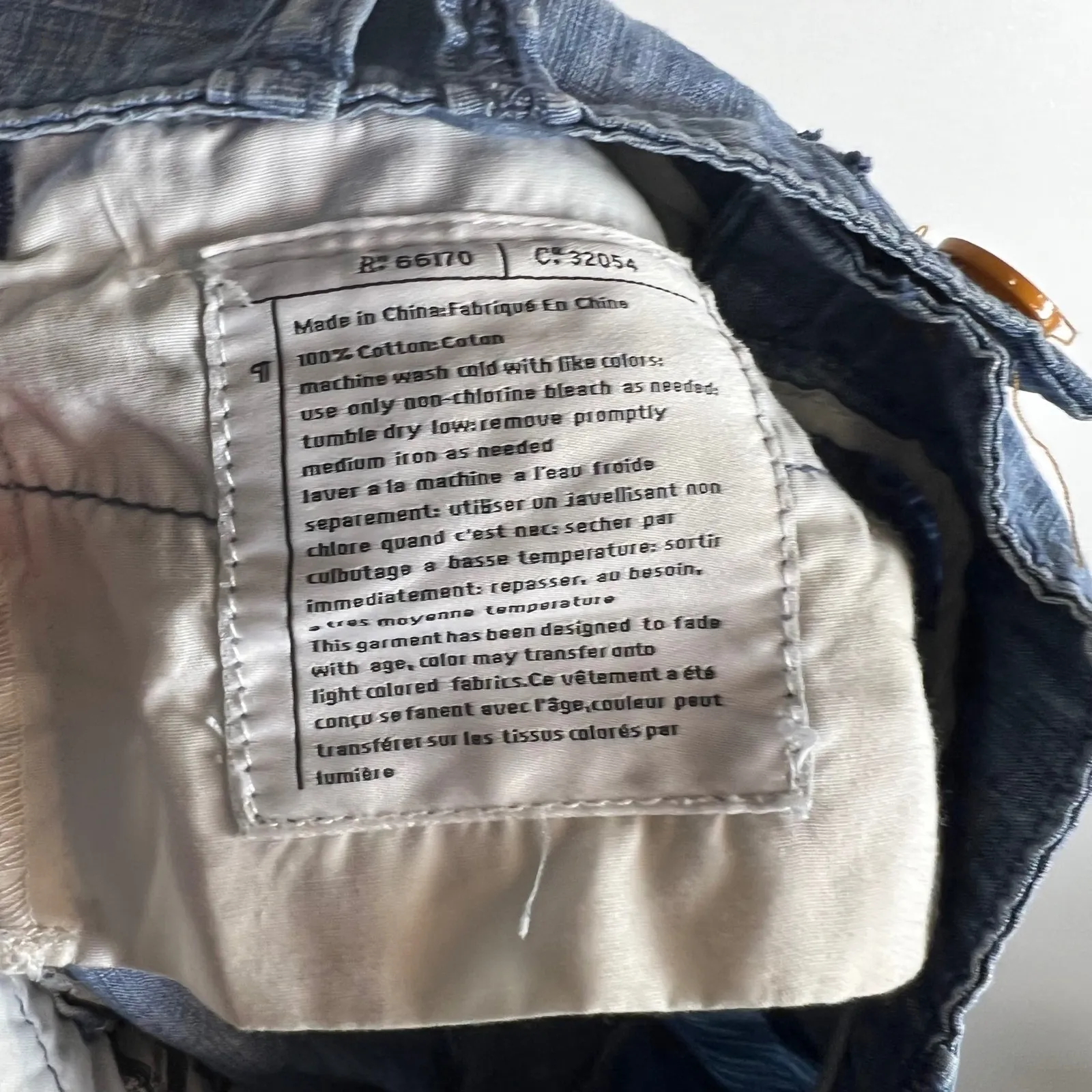 Pilcro Anthropologie Wide Leg Cropped Denim Jeans women's Size 27 boho - Image 9