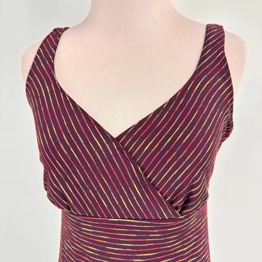 Prana Women's Multicolor Ivy V-Neck Built In Bra Dress Size XS - Image 2