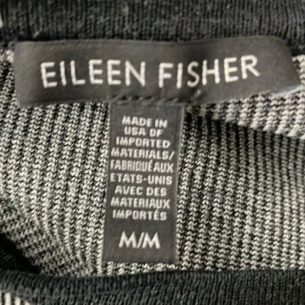 Eileen Fisher Striped Ribbed Boxy Pullover Sweater - Image 5