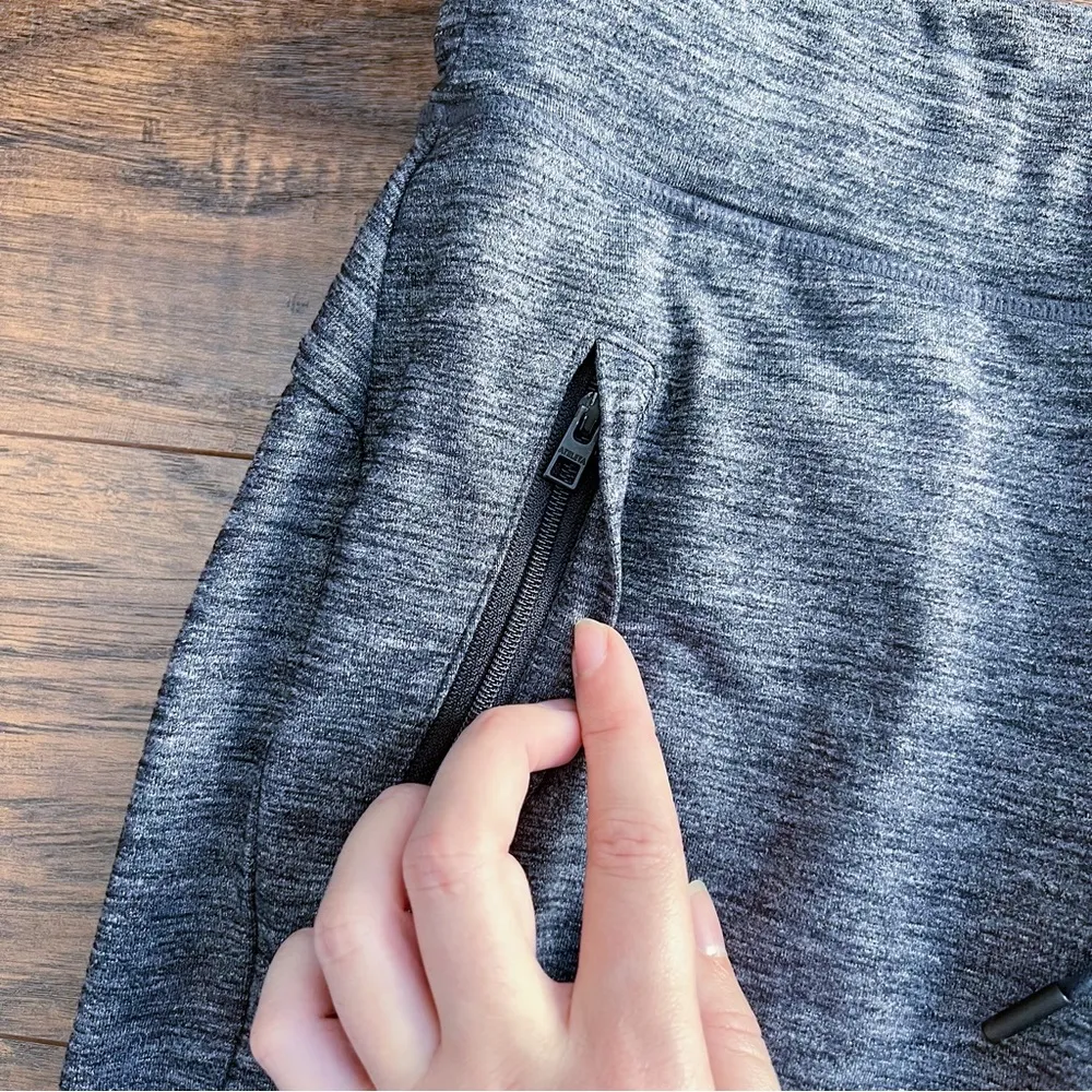 Athleta • Metro Street Jogger pant sweatpants heathered grey knit zipper ankle - Image 7