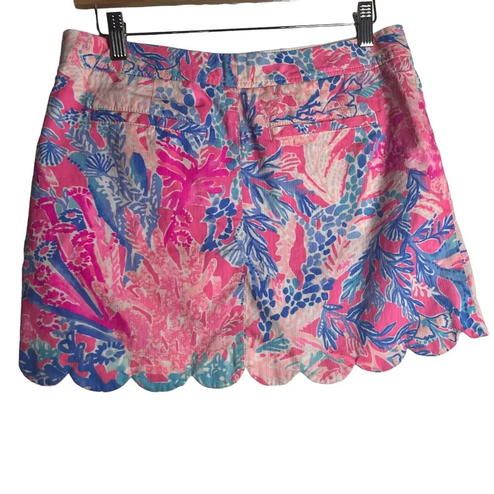 Lilly Pulitzer Colette Pascha Pink Aquadesiac Scalloped Skort Size 6 - Image 7