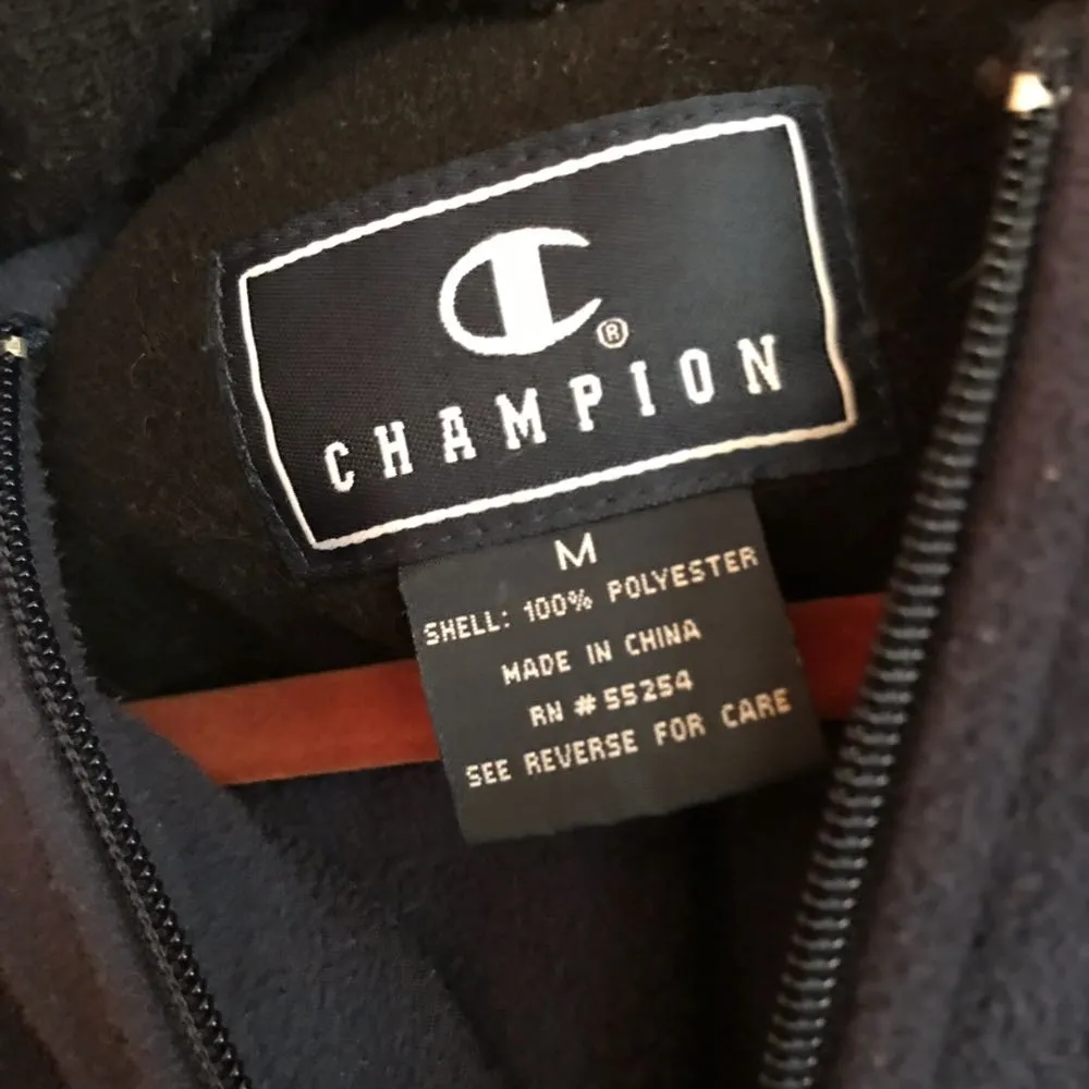 NAVY BLUE  FLEECE DRAWSTRING HOODIE PULLOVER SWEATSHIRT - Image 3