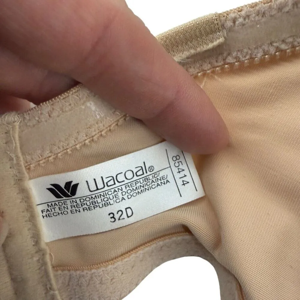 Wacoal 85414 Bodysuede Convertible Strapless 32D Beige - Image 4