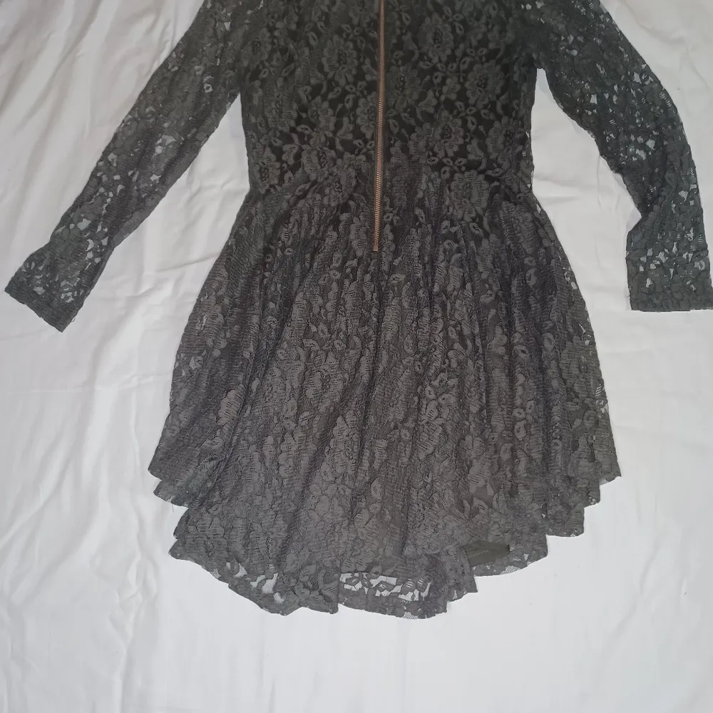 Altar'd state long sleeve black goth lace dress - Image 11