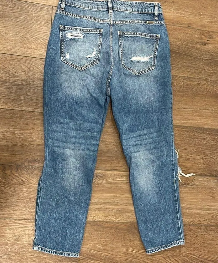 VICI Distressed Blue Denim Jeans - Image 4