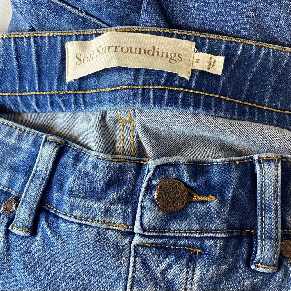 Soft Surroundings The Ultimate Denim Relaxed Straight Jeans Medium - Image 6