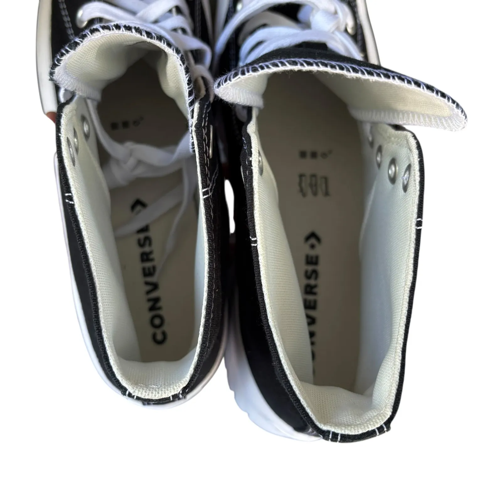 Converse CTAS Lugged 2.0 Hi Top Platform Sneakers Black White Unisex Size 11.5 W - Image 8