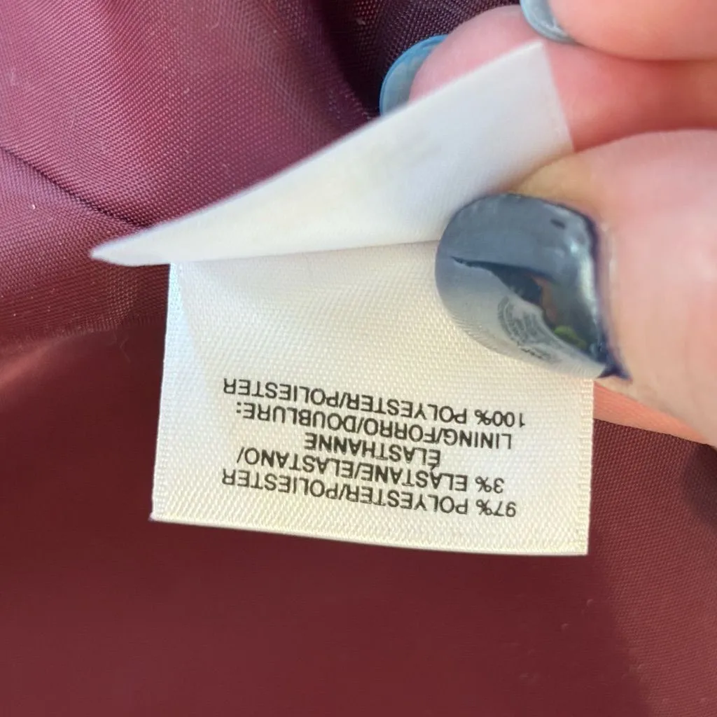 Kasper Deep Red Women's Blazer see description for size. Great condition. - Image 7