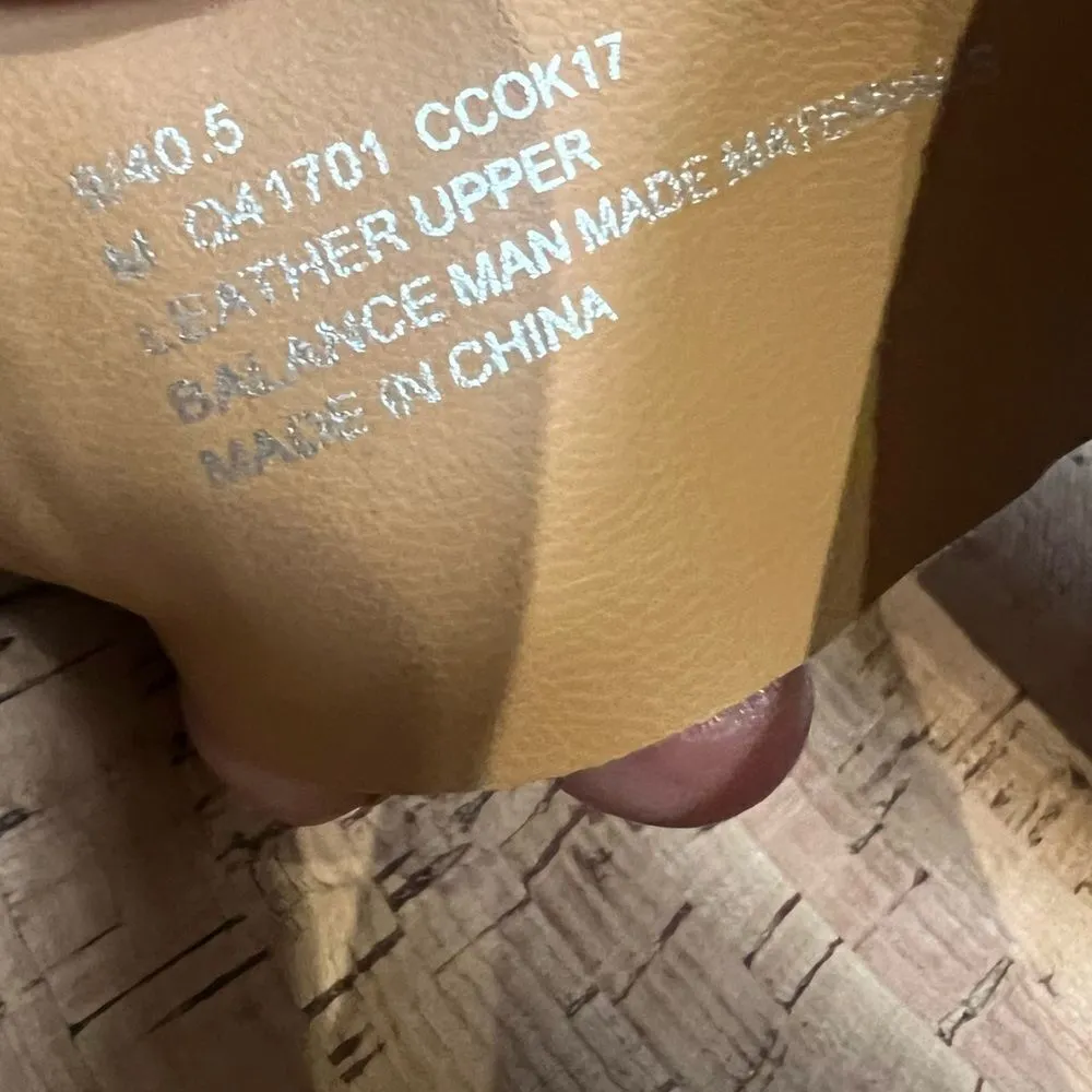 Korks Leather and Cork Wedge Sandal Tan Neutral Size 40.5 Women’s 9 Shoes - Image 9