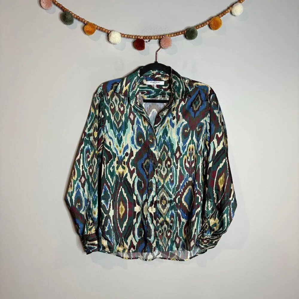 Gerard Darel Christian Button Front Shirt Emerald - Image 2