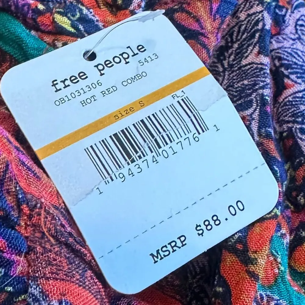 Free People Count Me In Trapeze Mini Dress Tunic Top Sleeveless Size Small NWT - Image 9