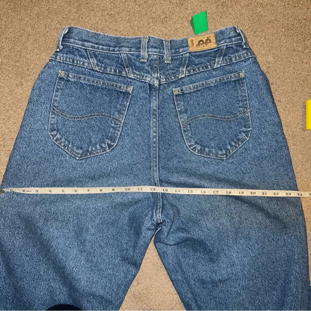 Vintage 80s Lee MR High Waist Denim Mom Jeans Tapered Leg Size 14 waist 30 inch - Image 15