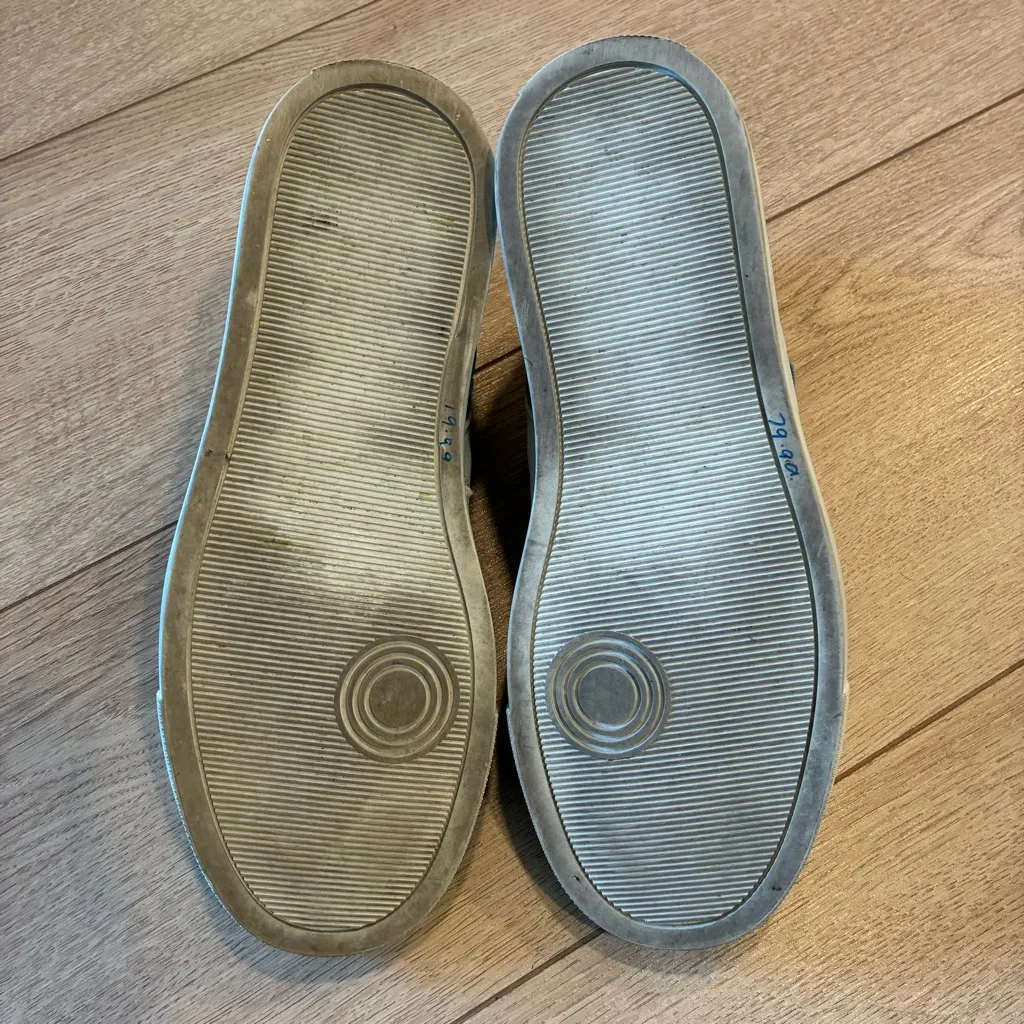 P448 Star White Zebra Embossed High Top Leather Sneaker Size 37/7 US - Image 9