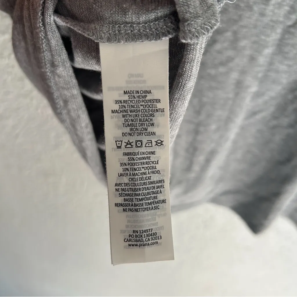 Grayson The Artist Short Sleeve Linen Dress Slate Blue Sz 4 Large - Image 5