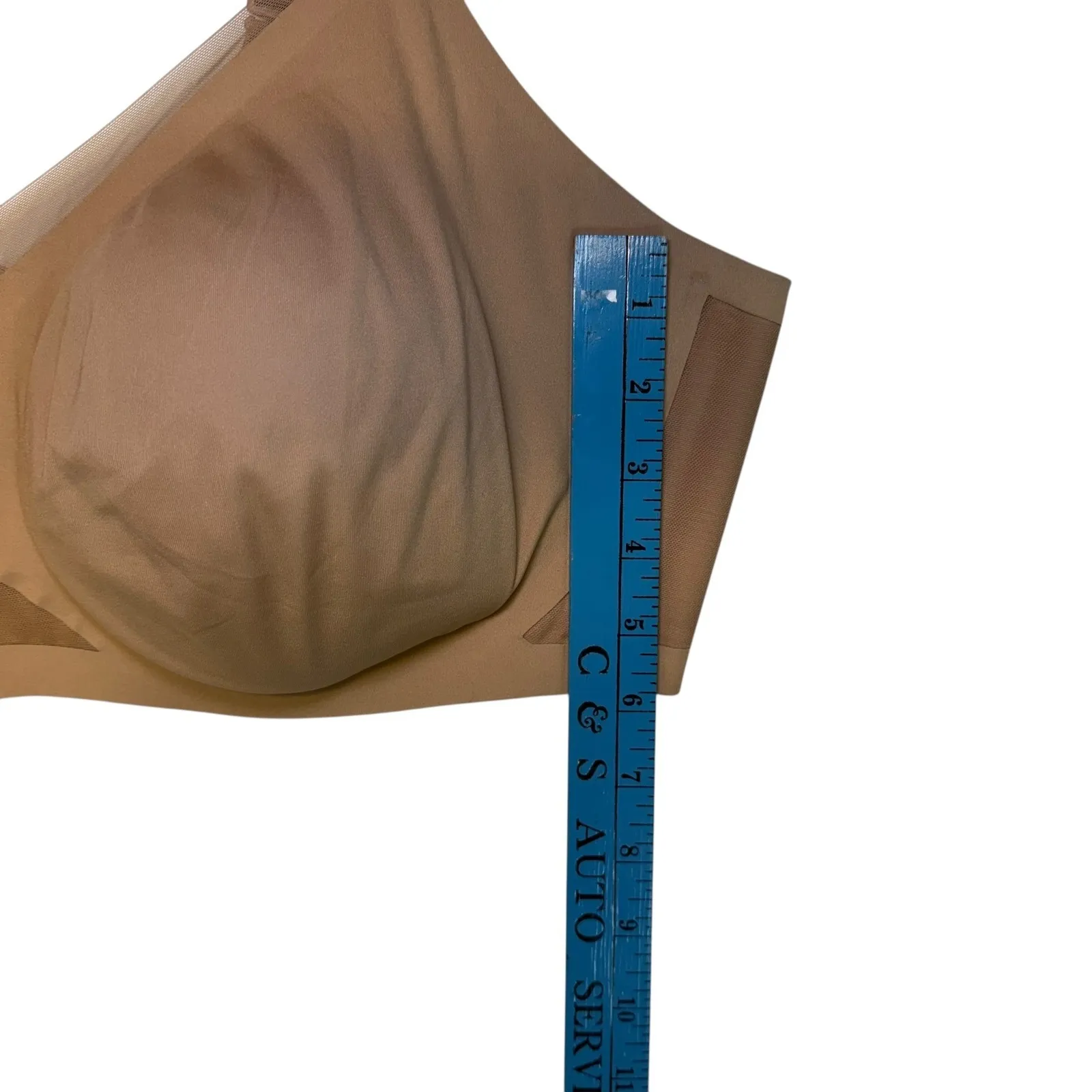 HONEYLOVE 3X Sculpting Bra 44DD E DDD F Beige Full Support Smoothing Comfort Tan Size undefined - Image 7