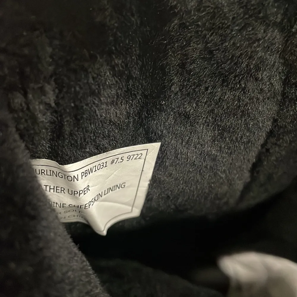 Abeo Burlington leather & shearling boots Black Size 7.5 - Image 6