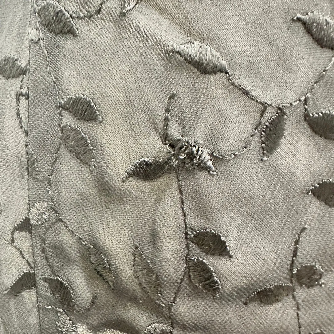 Wild Rose VTG Y2K Black Sheer Leaf Embroidery Witchy Whimsigoth Mini Dress Small - Image 5