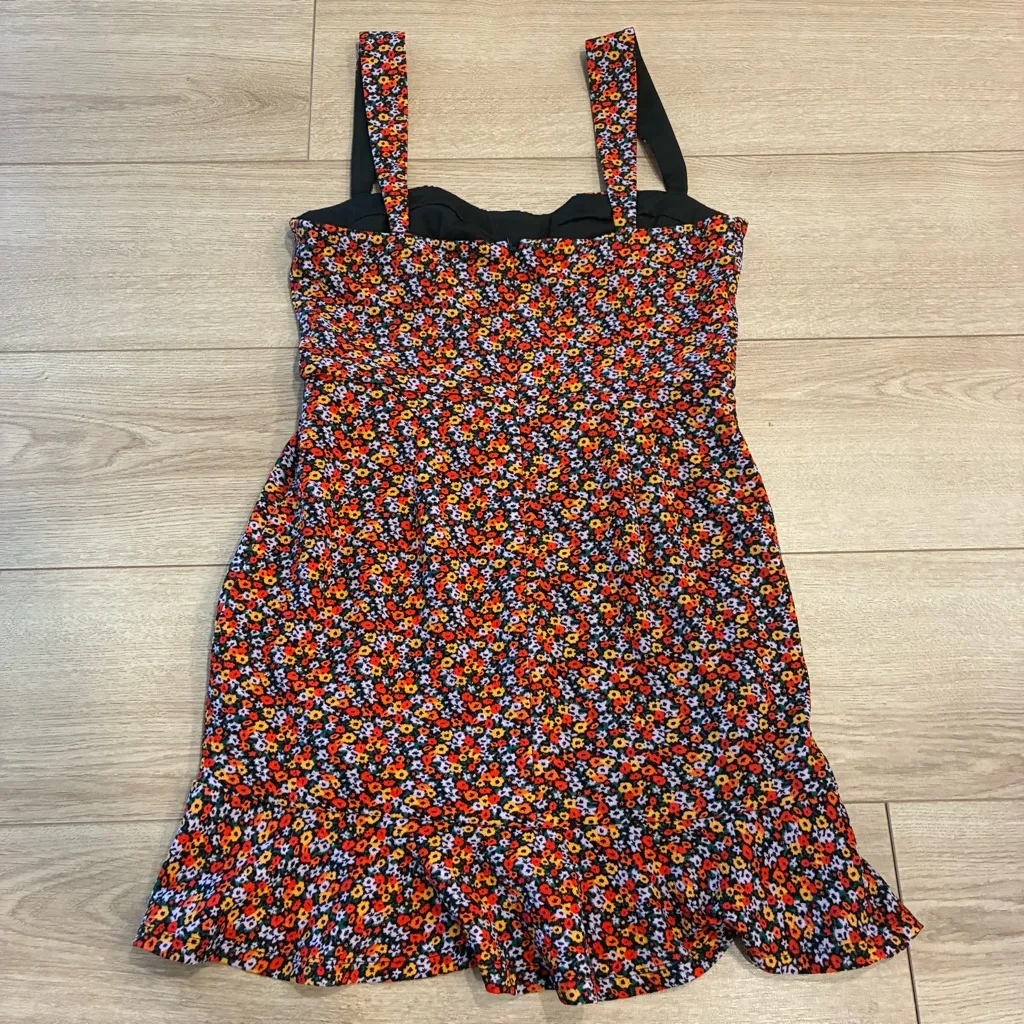 Hutch x Anthropologie Ditsy Floral Corset Mini Dress Sleeveless Size M - Image 6